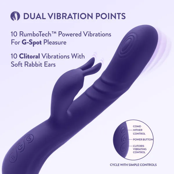 Female Sex Toys Blush Harper Double Motor GSpot Caressing Rabbit Vibrator