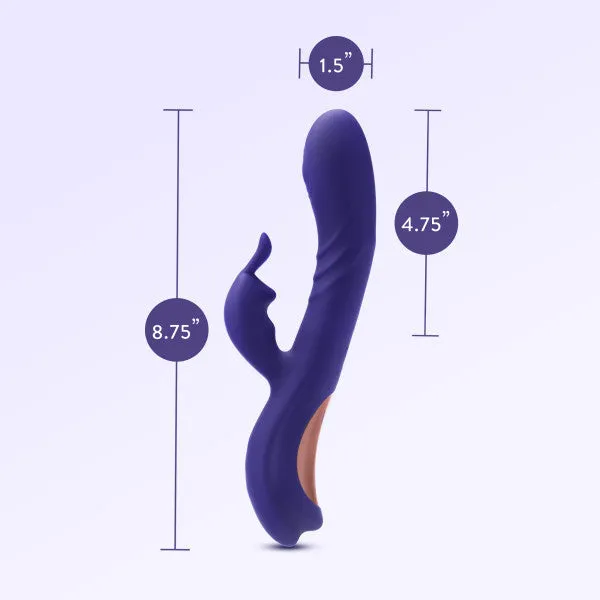 Female Sex Toys Blush Harper Double Motor GSpot Caressing Rabbit Vibrator