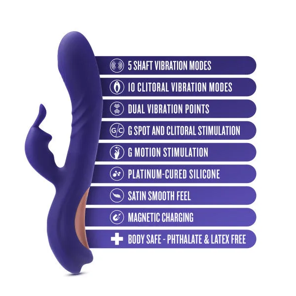 Female Sex Toys Blush Harper Double Motor GSpot Caressing Rabbit Vibrator