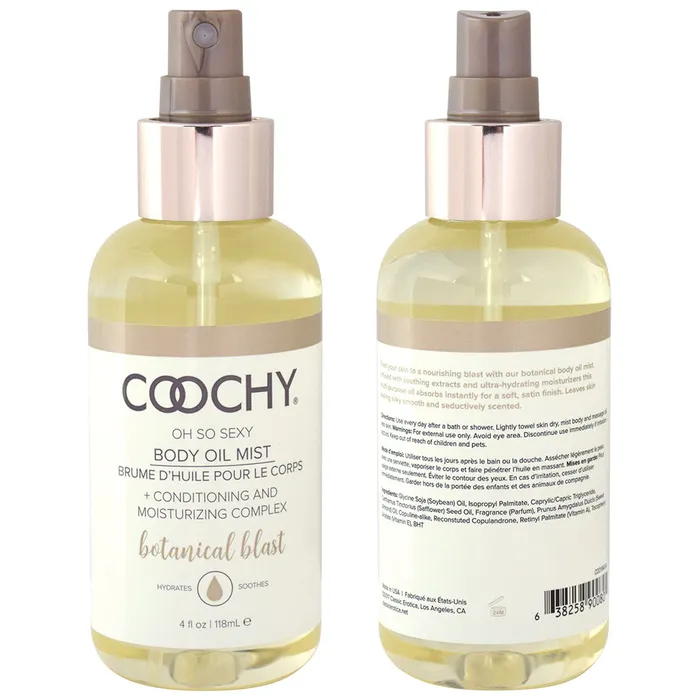 Female Sex Toys Classic Erotica Coochy Body Oil Mist Botanical Blast 4 oz