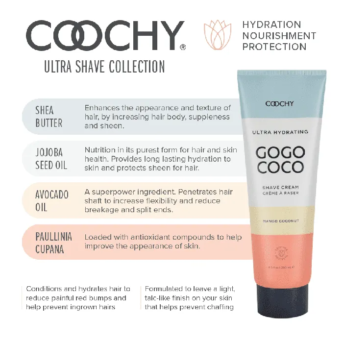 Female Sex Toys COOCHY ULTRA Ultra Hydrating Shave Cream Mango Coconut Classic Erotica