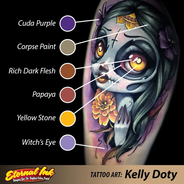 Female Sex Toys Eternal Motor City Set of 12 1oz Bottles Eternal Tattoo Ink