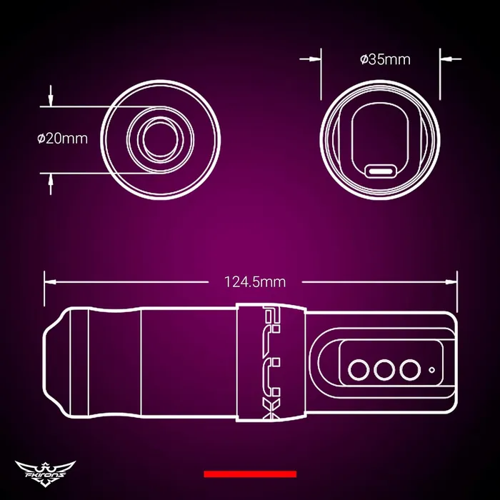 Female Sex Toys FK Irons FK Irons Spektra Flux Rotary Tattoo Machine with 2 PowerBolts Pick Color