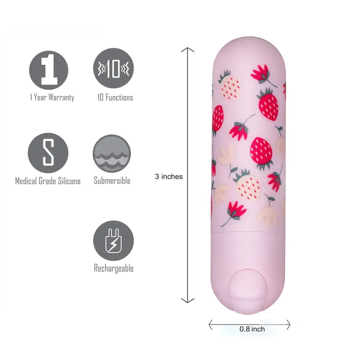 Female Sex Toys Maia Toys BARI USB Rechargeable Super Charged Mini Bullet Clitoral Vibrator