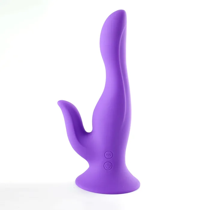 Female Sex Toys Maia Toys VIVIAN USB Rechargeable Dual Vibrating Dong 10 Functions NEON PURPLE