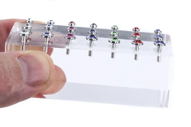 Female Sex Toys Painful Pleasures 16g Internally Threaded Straight Barbell for Acrylic Display Block Price Per 1