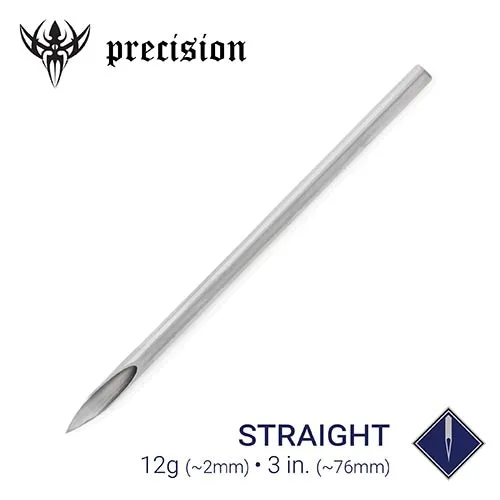 Female Sex Toys Precision Needles 12g Sterilized 3 Body Piercing Needles Box of 100