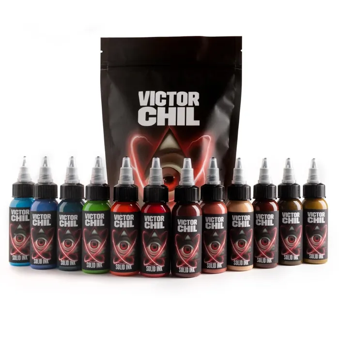 Female Sex Toys Victor Chil 12 Color Set Solid Ink 1oz Bottles Solid Ink