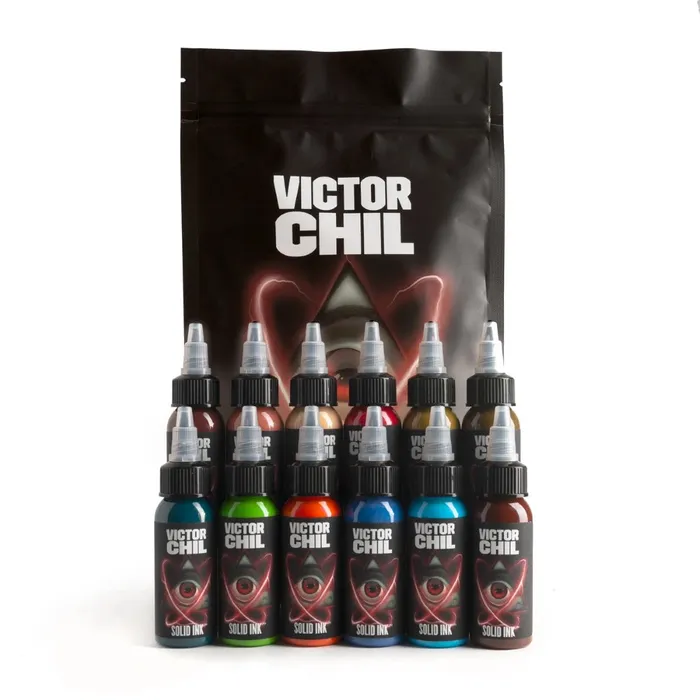 Female Sex Toys Victor Chil 12 Color Set Solid Ink 1oz Bottles Solid Ink