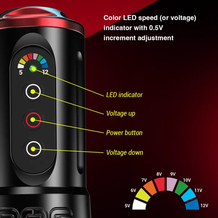 FK Irons One Tattoo Machine with Drop in Battery Pick Stroke and Color FK Irons Female Sex Toys