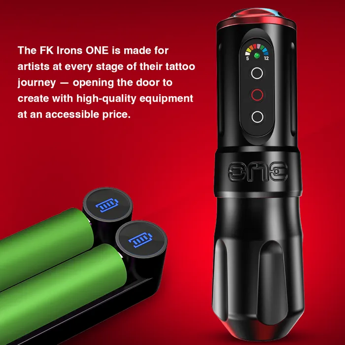 FK Irons One Tattoo Machine with Drop in Battery Pick Stroke and Color FK Irons Female Sex Toys