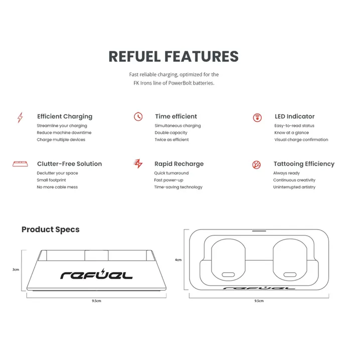 FK Irons Refuel Charging Dock FK Irons Vibrators