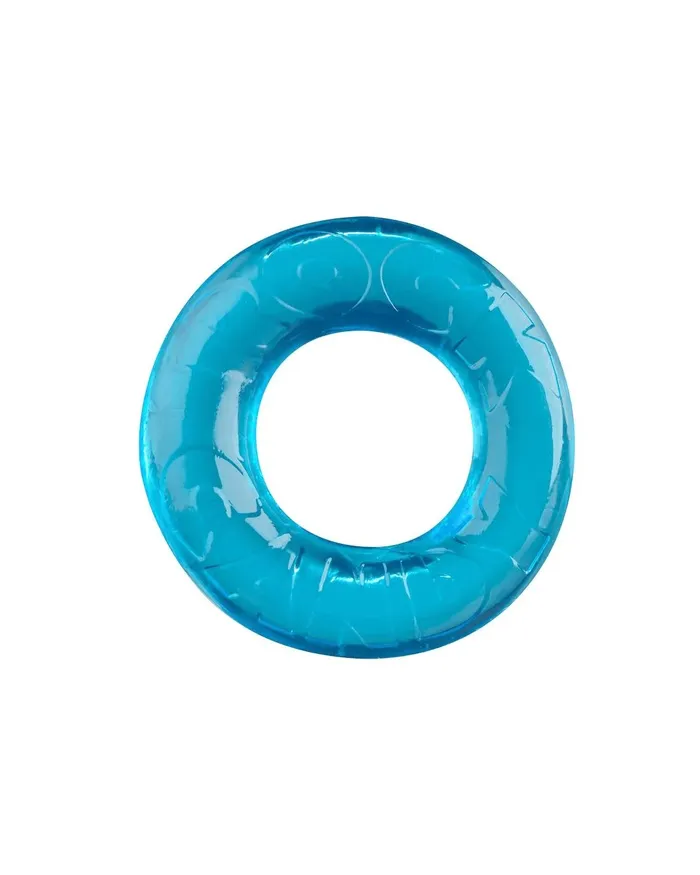 Gummy Ring Stretchy Blue Beginners Cock Ring Rock Candy Male Sex Toys
