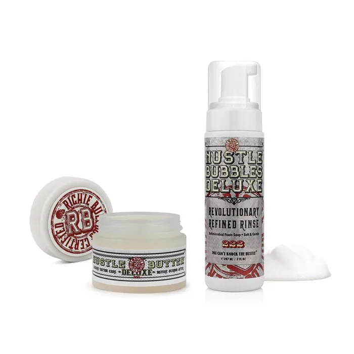 Hustle Butter Male Sex Toys Hustle Bubbles 7oz Bottle with 1oz Tub Hustle Butter Deluxe Bundle Hustle Butter Male Sex Toys Hustle Bubbles 7oz Bottle with 1oz Tub Hustle Butter Deluxe Bundle