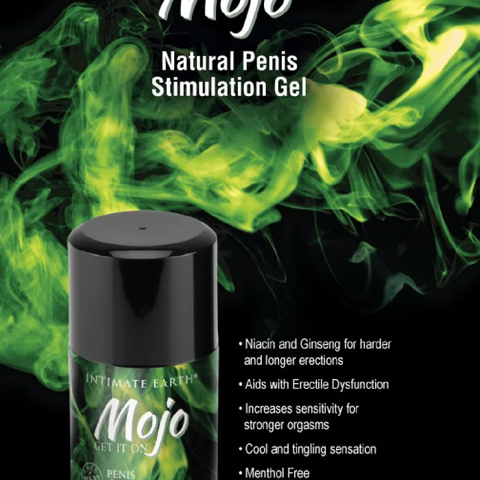 Intimate Earth Male Sex Toys Mojo Penis Stimulating Gel with Niacin Ginseng 1 oz