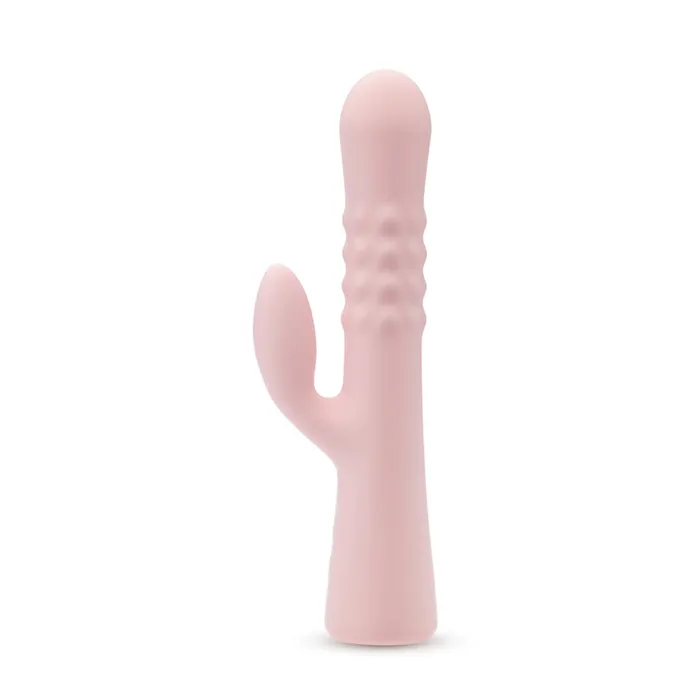 Jaymie GSpot Rabbit with Pulsating Beads Blush Female Sex Toys