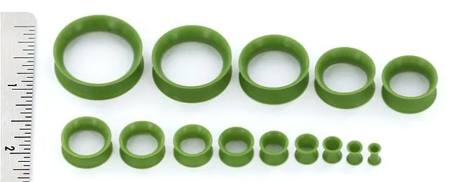 Kaos Olive Drab Green Silicone Skin Eyelet by Kaos Softwear 10g up to 1 Price Per 1 Dildos
