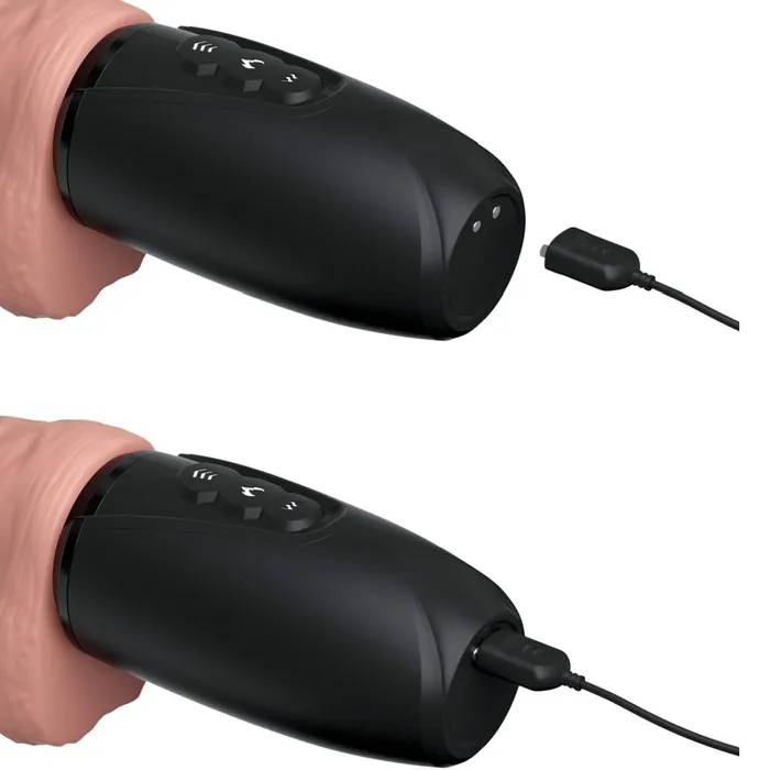 King Cock Plus Thrusting Heating Cock with Balls Vanilla Pipedream Products Dildos