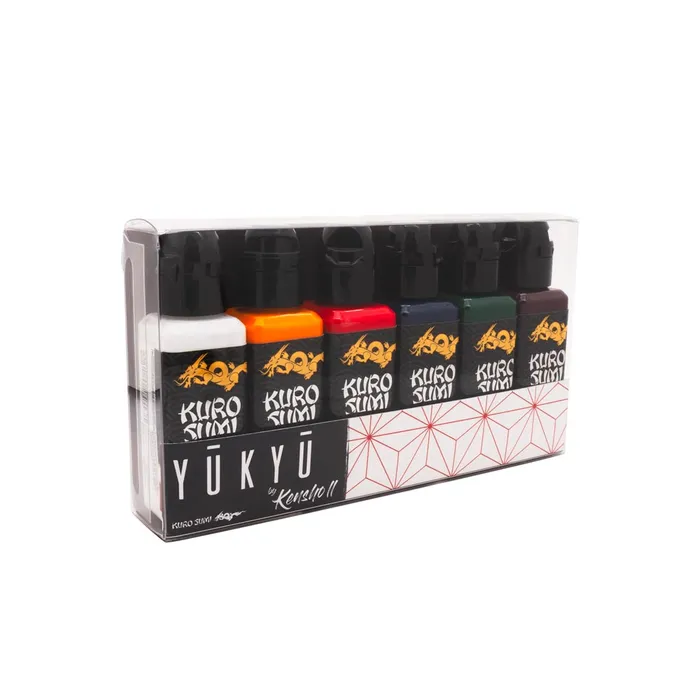 Kuro Sumi Anal Yukyu by Kensho II Japan Set Kuro Sumi Tattoo Ink 15oz