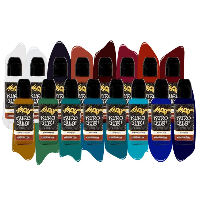 Kuro Sumi Male Sex Toys 16 Color Primary Set 3 Kuro Sumi Tattoo Ink Pick Size Kuro Sumi Male Sex Toys 16 Color Primary Set 3 Kuro Sumi Tattoo Ink Pick Size