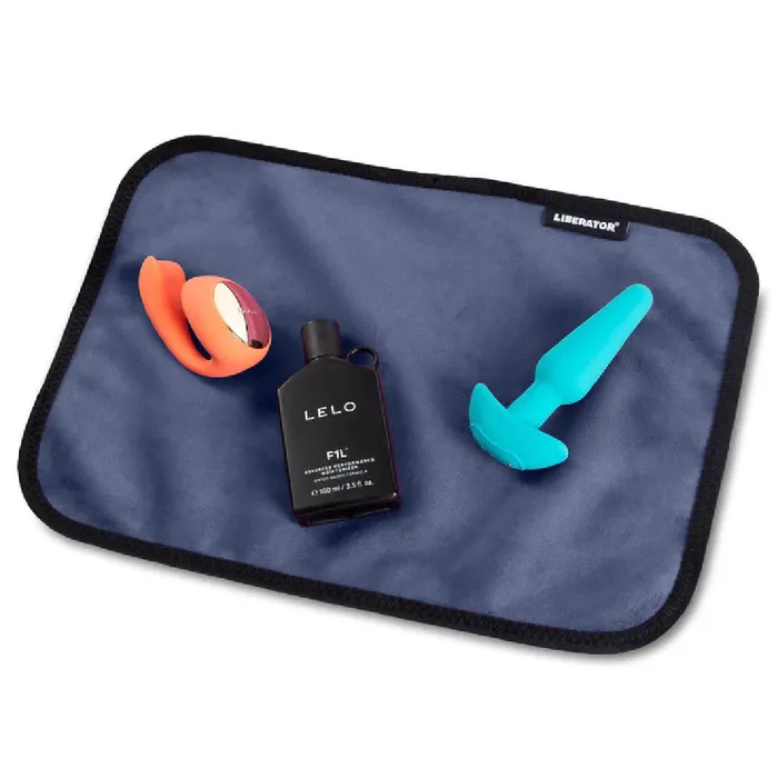 Liberator Vibrators Liberator Fascinator Toy Pad Mini Waterproof Sex Blanket Blue Liberator Vibrators Liberator Fascinator Toy Pad Mini Waterproof Sex Blanket Blue