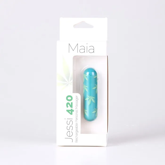 Maia Toys JESSI 420 USB Rechargeable Super Charged Mini Bullet EMERALD Female Sex Toys