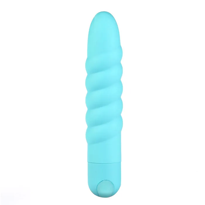 MAIA TOYS LOLA USB Rechargeable Silicone 10Function Vibrating Twisty Bullet Blue Maia Toys Female Sex Toys MAIA TOYS LOLA USB Rechargeable Silicone 10Function Vibrating Twisty Bullet Blue Maia Toys Female Sex Toys