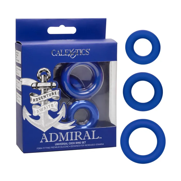 Male Sex Toys Admiral Universal Silicone 3 Piece CRing Set California Exotic Novelties Inc Male Sex Toys Admiral Universal Silicone 3 Piece CRing Set California Exotic Novelties Inc