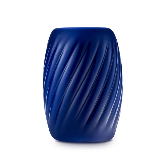 Male Sex Toys Blush Rize Turbine Self Lubricating Extra Soft Stroker Blue