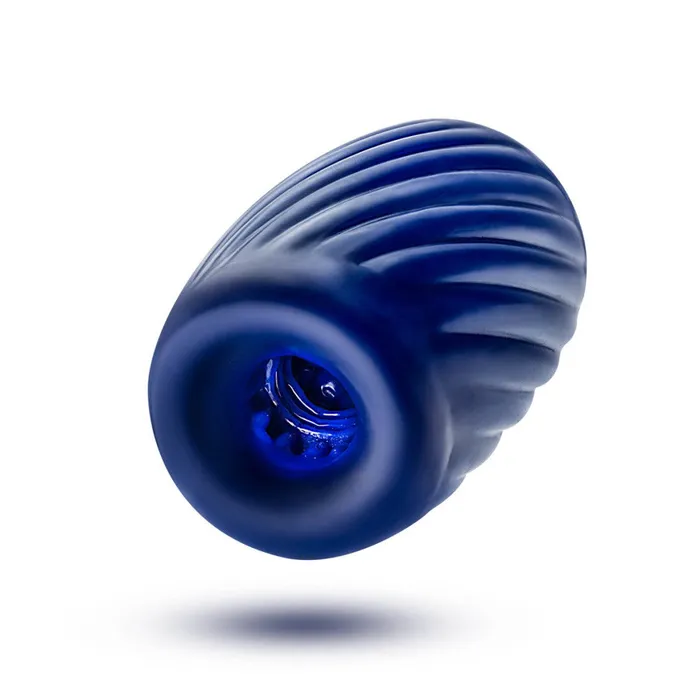 Male Sex Toys Blush Rize Turbine Self Lubricating Extra Soft Stroker Blue
