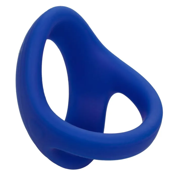 Male Sex Toys CalExotics Admiral Blue Stretchy Blue Silicone Cock and Ball Ring