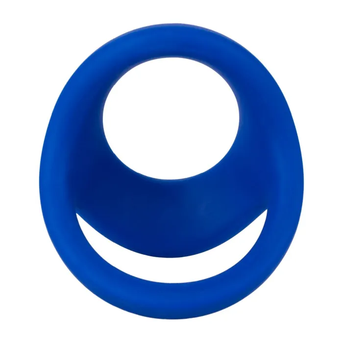 Male Sex Toys CalExotics Admiral Blue Stretchy Blue Silicone Cock and Ball Ring