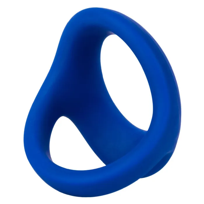 Male Sex Toys CalExotics Admiral Blue Stretchy Blue Silicone Cock and Ball Ring
