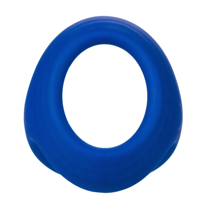 Male Sex Toys CalExotics Admiral Blue Stretchy Blue Silicone Cock and Ball Ring
