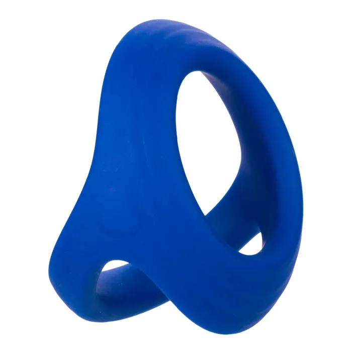 Male Sex Toys CalExotics Admiral Blue Stretchy Blue Silicone Cock and Ball Ring