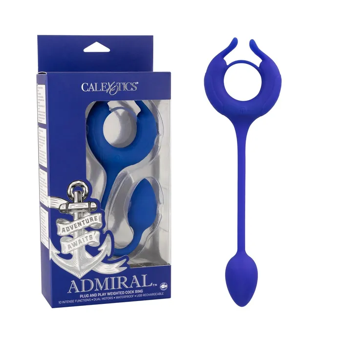 Male Sex Toys California Exotic Novelties Inc Admiral Plug and Play Vibrating Weighted Cock Ring Rechargable Male Sex Toys California Exotic Novelties Inc Admiral Plug and Play Vibrating Weighted Cock Ring Rechargable