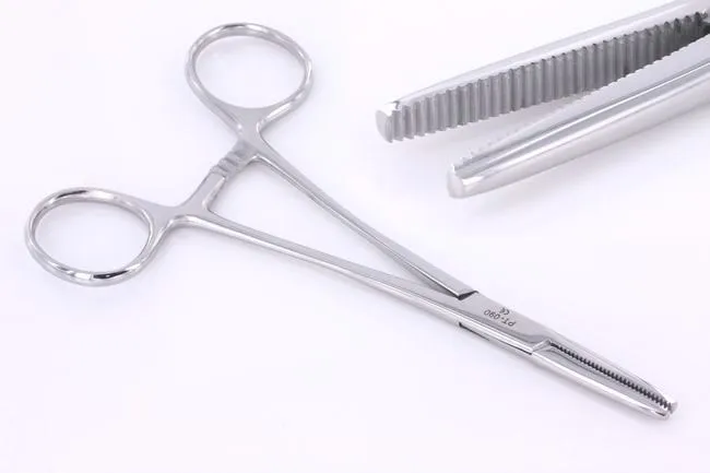 Male Sex Toys Flat Nose 6 Hemostat Steel Forceps by Shawn OHare Pierced Tools