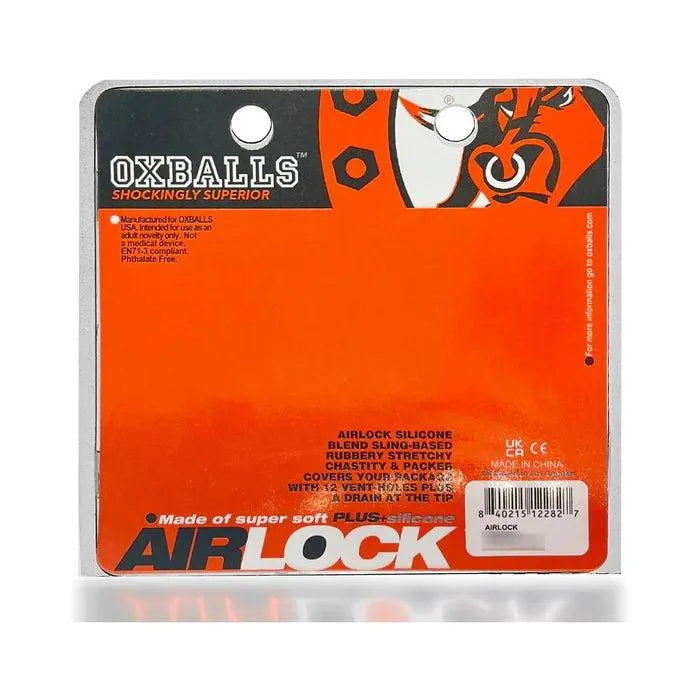 Male Sex Toys Oxballs LLC OxBalls Airlock Air Vent Silicone Chastity Packer Clear