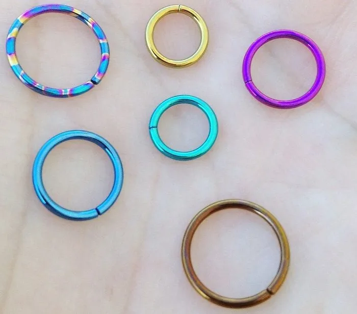 Male Sex Toys Painful Pleasures 18g Seamless Niobium Ring Price Per 1