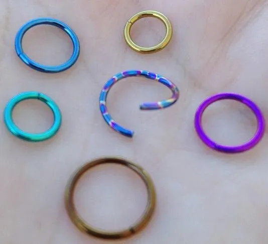 Male Sex Toys Painful Pleasures 18g Seamless Niobium Ring Price Per 1
