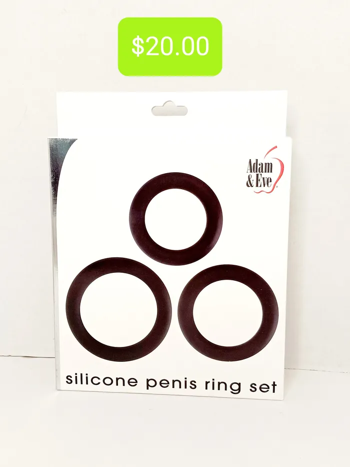 Male Sex Toys Pleasher Spot Silicone Penis Ring Set