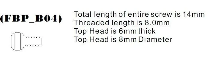 Male Sex Toys Precision Round Head Brass Front Binding Post Screw M4 Metric Version 4