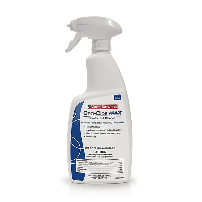 MicroScientific Vibrators OptiCide MAX Disinfectant Cleaner 24oz Spray Bottle MicroScientific Vibrators OptiCide MAX Disinfectant Cleaner 24oz Spray Bottle