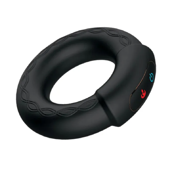 Nasstoys Couples Cockpower Heat Up Vibrating Black Cock Ring