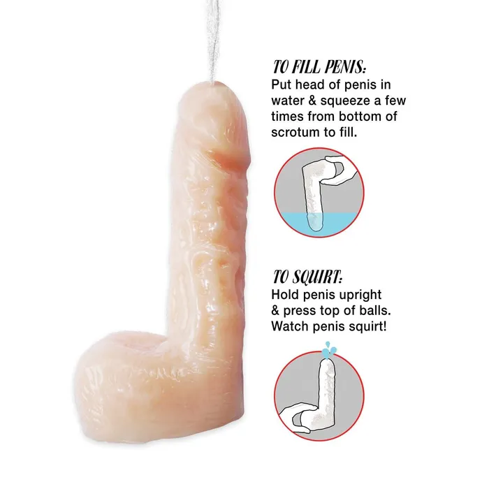 Nasstoys Dildos Natural Realskin Squirting Dildo 6 Inch Vanilla