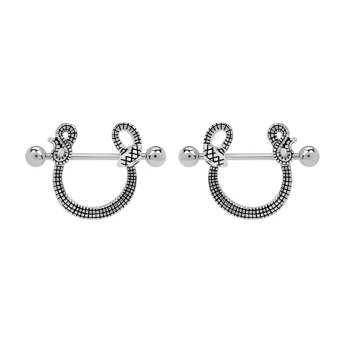 Nipple Clitoral Toys 14g 78 Snake Nipple Shield Jewelry Price Per Pair Painful Pleasures
