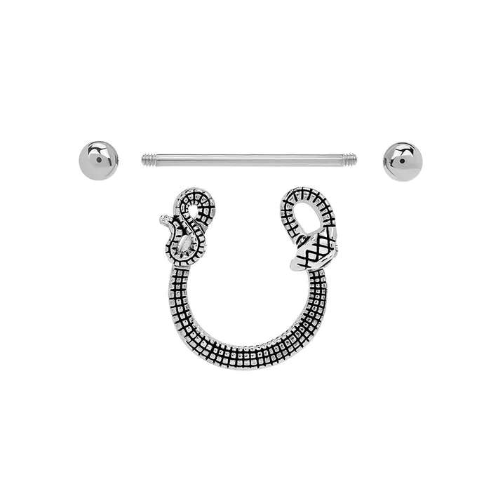 Nipple Clitoral Toys 14g 78 Snake Nipple Shield Jewelry Price Per Pair Painful Pleasures