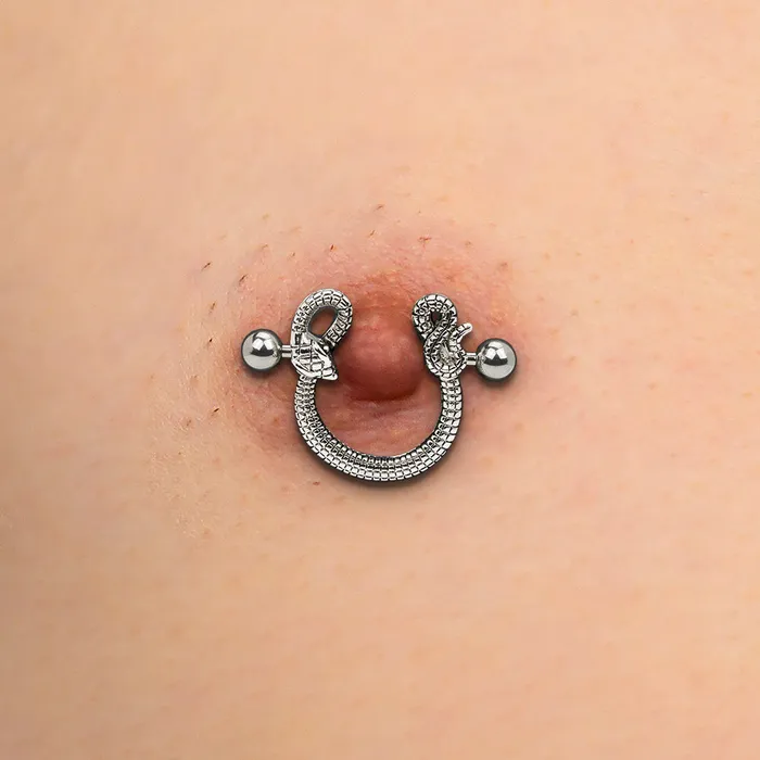 Nipple Clitoral Toys 14g 78 Snake Nipple Shield Jewelry Price Per Pair Painful Pleasures