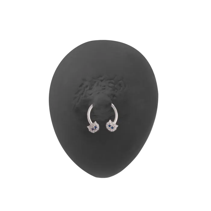 Nipple Clitoral Toys Painful Pleasures 14g 12 Blinged Owl Circular Nipple Barbell Price Per 1