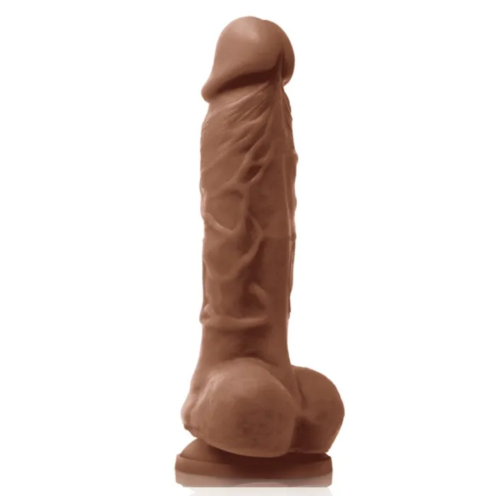 NS Novelties Dildos Colours Realistic 7 Inch Silicone Suction Cup Dildo Milk Chocolate NS Novelties Dildos Colours Realistic 7 Inch Silicone Suction Cup Dildo Milk Chocolate